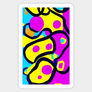 Purple and Yellow Sticker